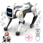 2.4GHz Robot Dog Magical Stunt RC Toy – Interactive Remote Control Robot Dog,-white