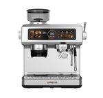 LePresso Deliziosa Semi-Automatic Coffee Machine with Touch Control Panel, 2.8L Water Tank, 20 Bar Pump, 2950W Dual Boiler, Built-in Grinder, 58mm Portafilter Silver