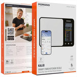 Porodo Lifestyle Kalio Smart Food Kitchen Scale Measuring Tape with Nutritional Calculator - Silver