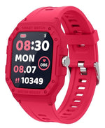 Moxedo Junior SmartWatch 1.7” HD Screen for Girls/Boys with Cool 6 Watch Faces Sleep Mode 22 Sports Modes Alarm Clock Pedometer with Built-in Kids Games (Red) MX-SWK22-RD