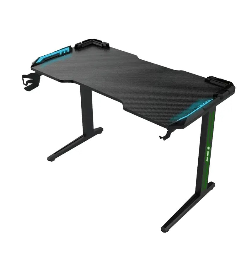 Green Lion RGB Gaming Desk - Black