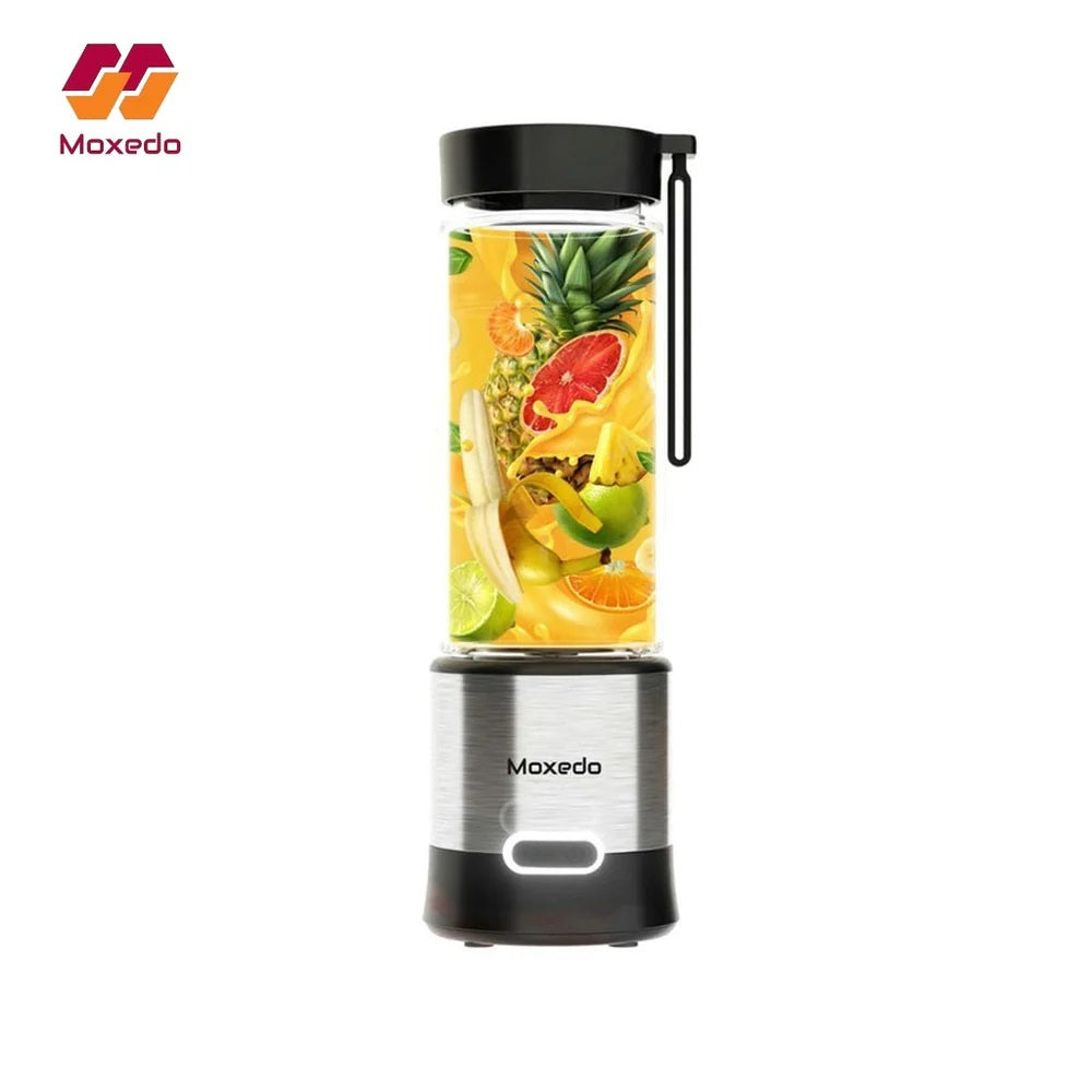 Moxedo Frutiva Rechargeable Portable Juicer Blender, 450ml Personal Smoothie Maker - MX-JB003-BK