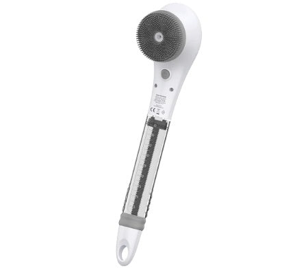 Porodo Lifestyle Alva Electric Bath Brush with Rechargeable Spin Scrubber & Lotion Dispenser - Grey