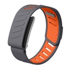 Moxedo Flow-Fit Silicone Replacement Strap for WHOOP 4.0 | Adjustable Waterproof Sports Band | Grey Orange MX-FF020