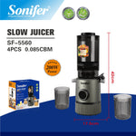 Sonifer SF-5560 Commercial Slow Masticating Juicer with Reverse Function Easy Clean