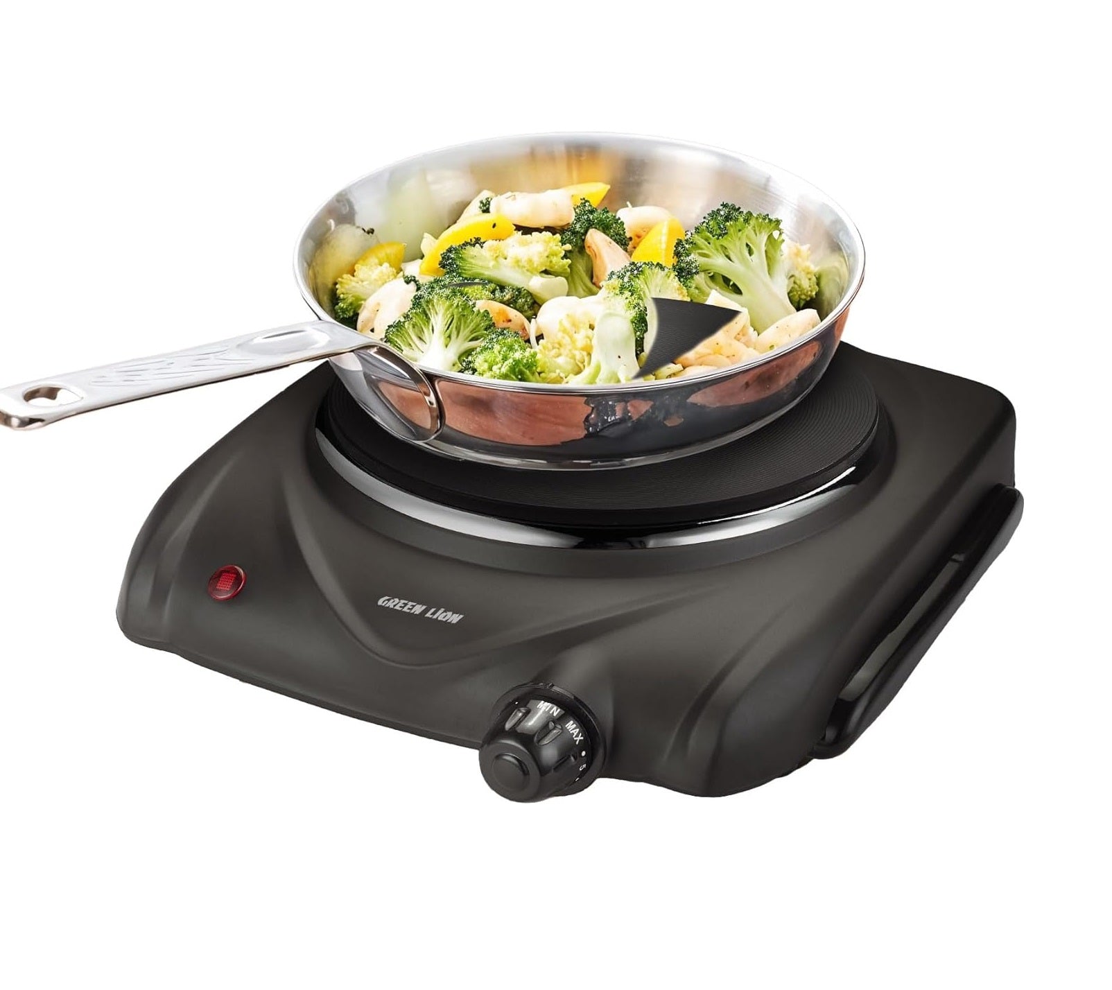 Green Lion Single Plate Electric Hob - Black