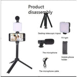 PLOKAMA PK-772 Video Making Kit with LED Fill Light, Microphone, Tripod & Smartphone Holder