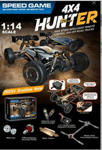 Hunter 1:14 Scale 4WD High-Speed RC Off-Road Buggy | 2.4GHz Remote Control | Brushless Motor | RTR