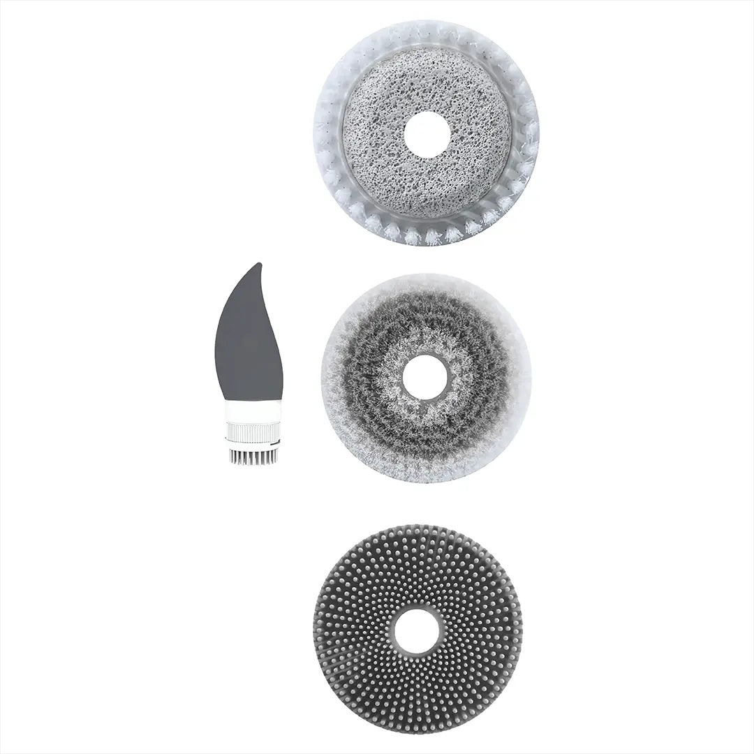 Porodo Lifestyle Alva Electric Bath Brush with Rechargeable Spin Scrubber & Lotion Dispenser - Grey
