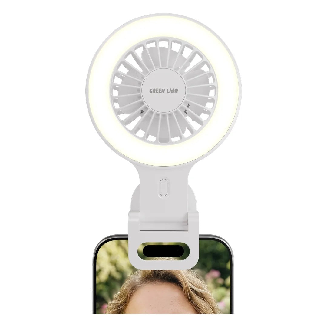 Green Lion Air Glow Clip-On Rechargeable Fan