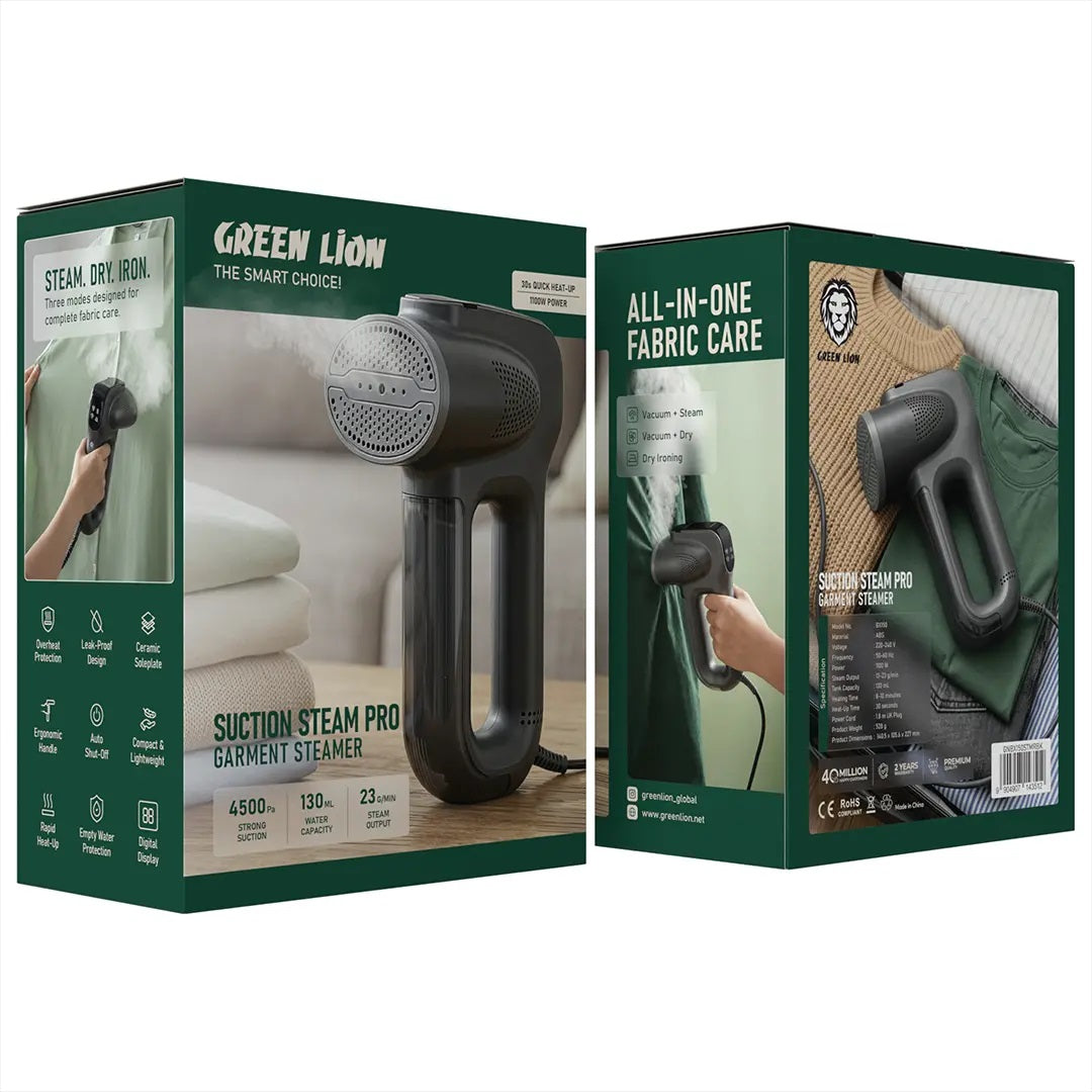 Green Lion Pro Steam Spray Ironing - Black