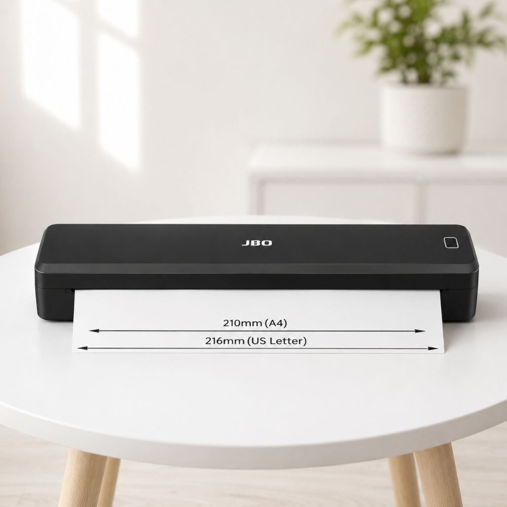 JBQ GoPrint Portable Thermal Printer Black | Wireless Bluetooth A4 Ink-Free Printer (D253732)