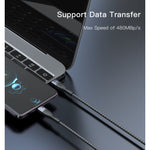 Yesido CA156 60W Type-C to Type-C Fast Charging & Data Cable 1.2M – Nylon Braided