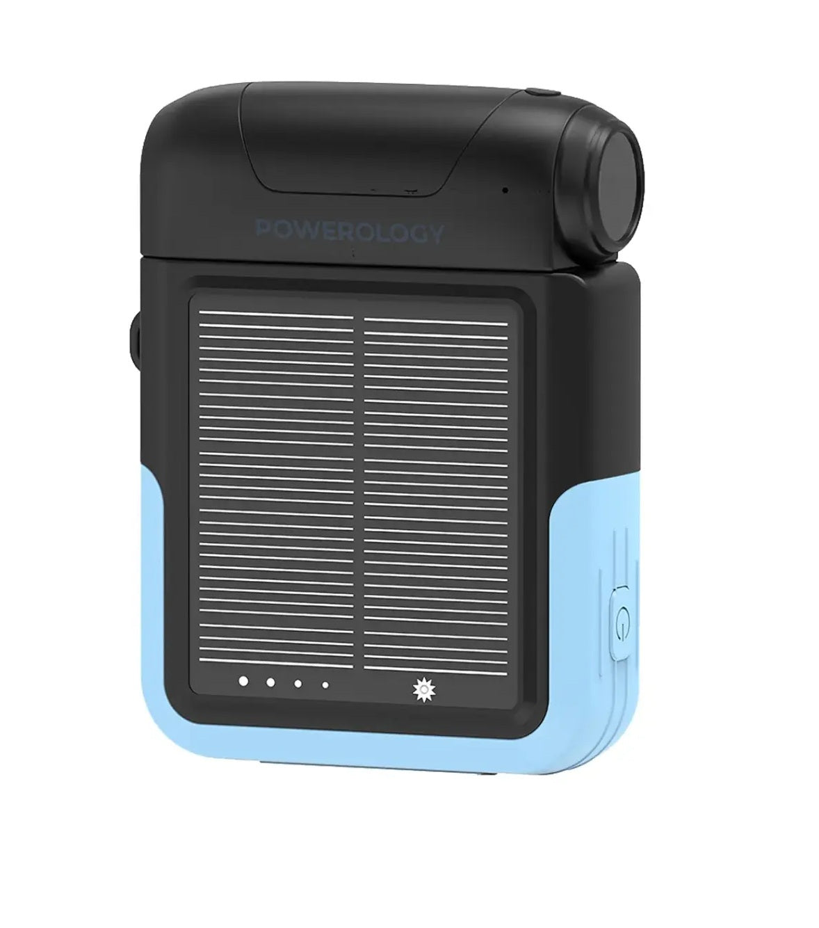 Powerology Sante 10000mAh Solar Power Bank - Black