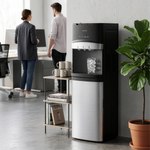 Green Lion 2-in-1 Water Dispenser & Built-in Ice Maker, Top Load Hot Cold Water Cooler Dispenser, Produces 8 kg Bullet Ice Daily