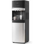 Green Lion 2-in-1 Water Dispenser & Built-in Ice Maker, Top Load Hot Cold Water Cooler Dispenser, Produces 8 kg Bullet Ice Daily