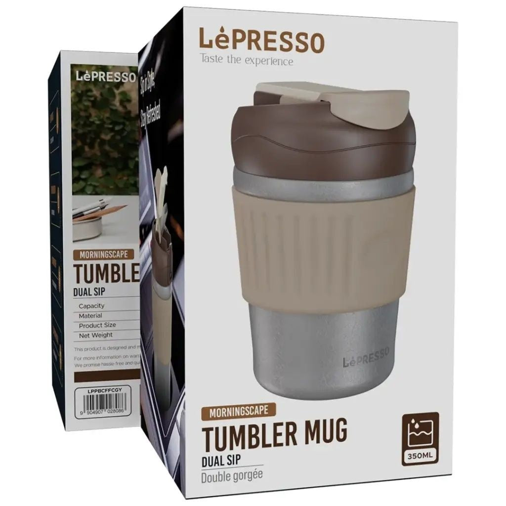Lepresso Morningscape Tumbler Mug Dual Sip Pink