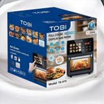 TOBI Full Color Display Air Fryer 16L 2400W Digital Touch Screen Oil-Free Cooker TB-971