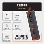 Porodo Lifestyle Automatic Hair Curler - Black