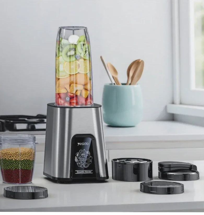 Yesido EC27 2-in-1 Juicer with Ice Crushing Function - Grey