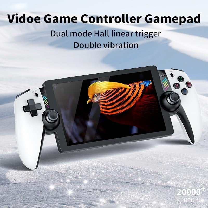 M28 Retro Handheld Game Console 7.1” IPS HD Screen, 20,000+ Built-in Games, Linux Gaming System, Dual Analog Sticks, HDMI 4K TV Output, RGB Lighting,...