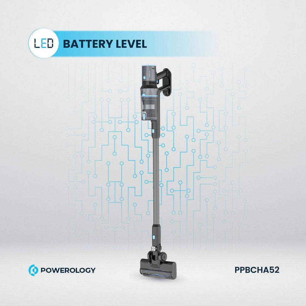 Powerology Cordless Stick Vacuum - Black  PP052