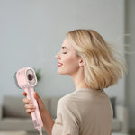 Porodo 2-In-1 Hair Dryer & Straightener Brush with Smart Temperature Control - Pink