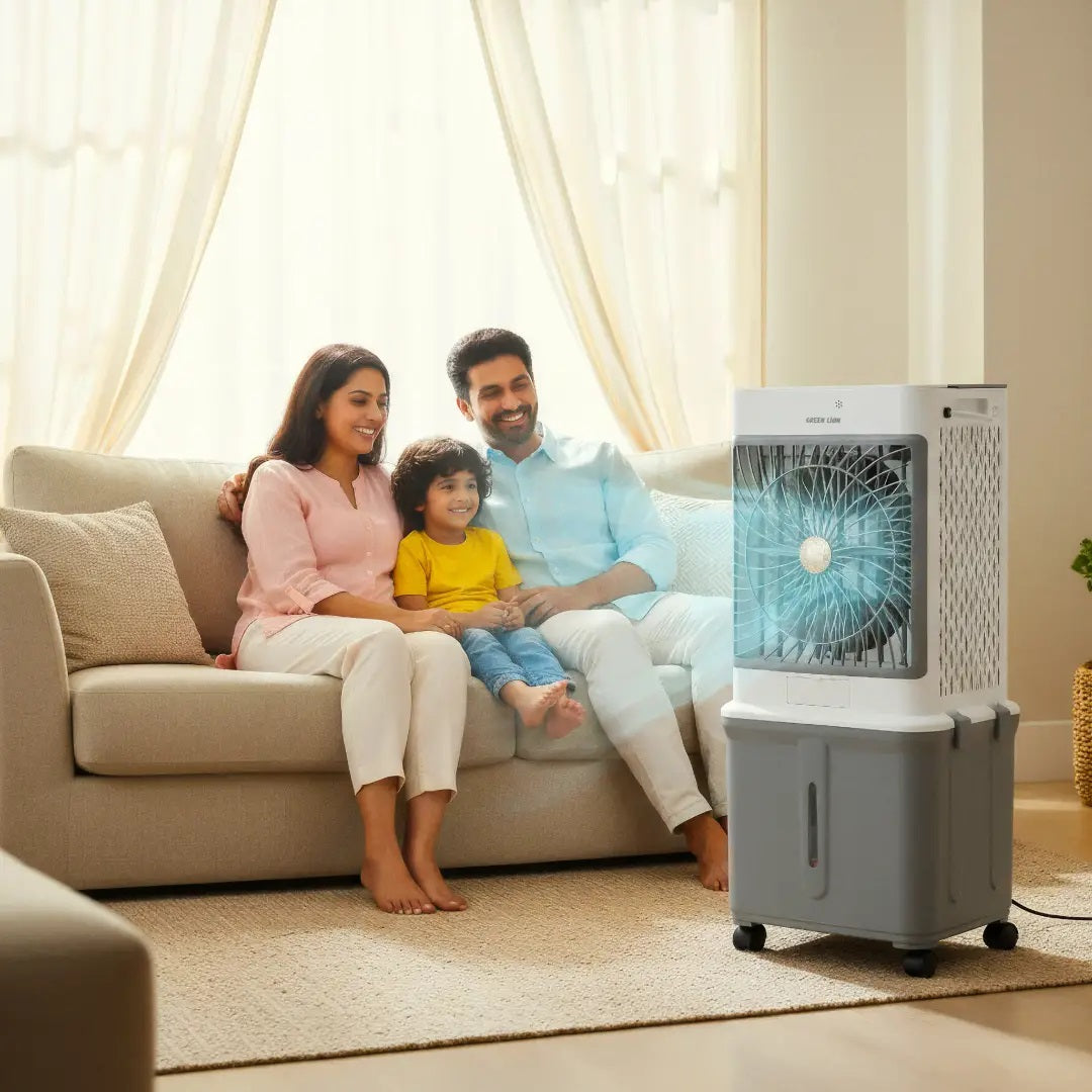 Green Lion GA30 Air Cooler with Large 30L Reservoir - Grey