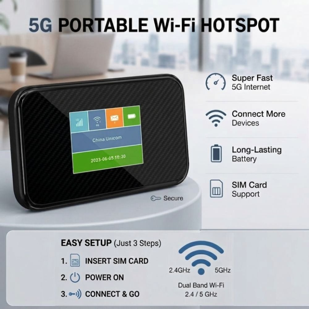 Porodo Portable High-Speed 5G Router