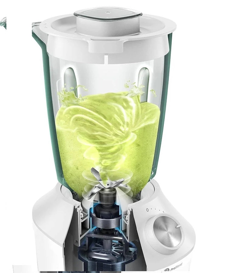 Philips 3000 Series Blender, 450W, 1.9 L, Plastic Jar, Extra Mill, White, HR2041/10
