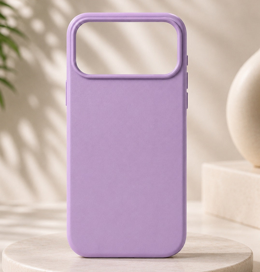 Leather MagSafe Case for iPhone 17 Pro Max – Lavender | Premium Slim Protective Cover