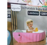 Leedsooy Inflatable Baby Bathtub 12001 with Free Air Pump – Foldable Non-Slip Portable Baby Bath Tub (0–3 Years)