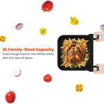 Porodo 3-in-1 Air Fryer & Pizza Maker, Electric Oven, Family Size 10.5L, 2100W Power, 10×Cooking Modes, Delay Function, LED Display, Indoor Grill, Pizza Machine & Airfryer, No Oil Grilling, Fry & Bake