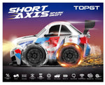 1:16 RC Drift Car, 2.4GHz Remote Control Racing Vehicle with LED Lights, High-Speed Drifting Action, Extra Drift Tyres, Rechargeable Battery and Precision Steering for Kids, Teens & Adults