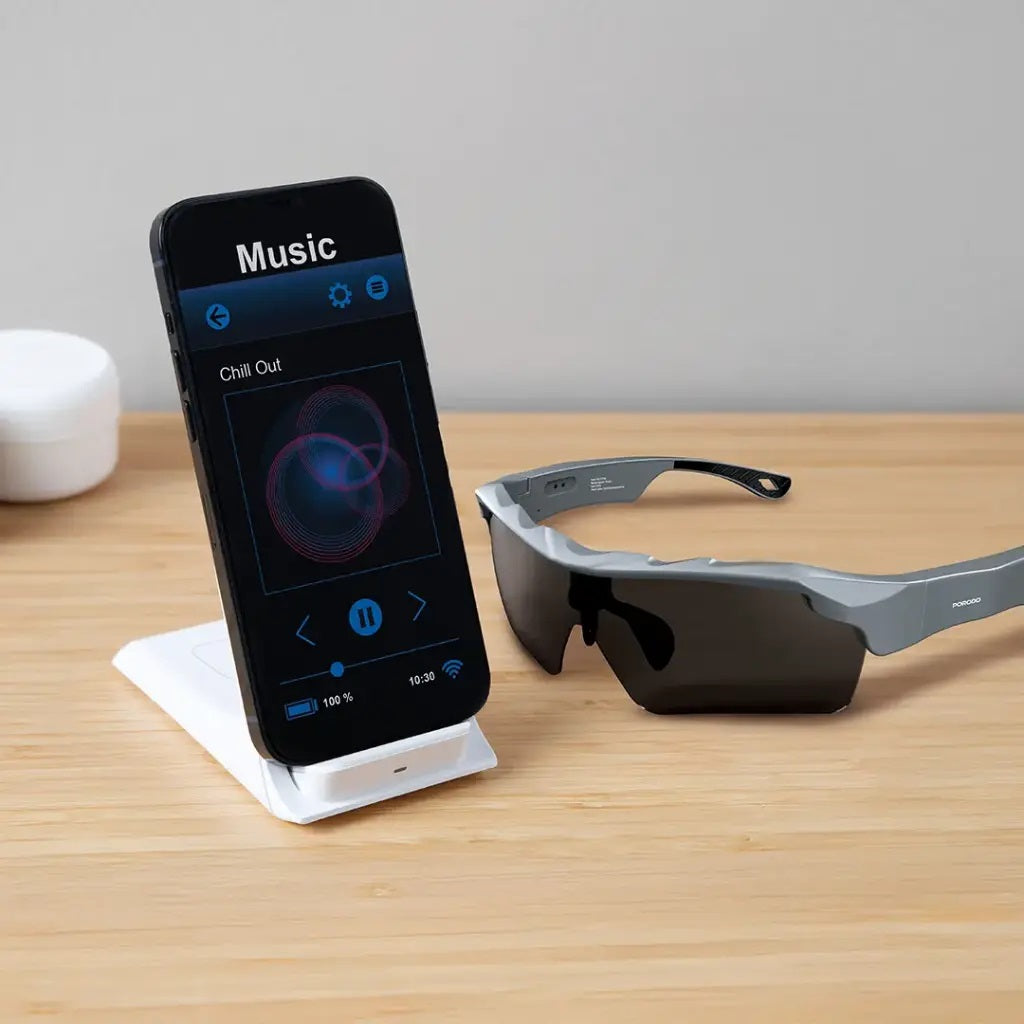 Porodo Lifestyle Dynamiq Smart Sunglasses - Gray & Black 0920
