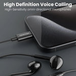 Moxedo Wired Stereo Type- C Earphone With In-line Mic and Remote - Black