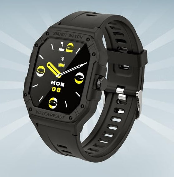 Moxedo Junior SmartWatch 1.7” HD Screen for Girls/Boys with Cool 6 Watch Faces Sleep Mode 22 Sports Modes Alarm Clock Pedometer with Built-in Kids Games (Black) MX-SWK22-BK