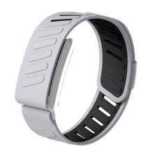 Moxedo Flow-Fit Silicone Replacement Strap for WHOOP 4.0 | Adjustable Waterproof Sports Band | Grey Black  MX-FF019