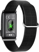 Porodo Trackfit Pro Smart Bracelet Fitness Tracker, Health & Fitness Wearable with Heart Rate, Activity & Sleep Tracker, App Support, 10 Days Working Time, Water Resistant Smart Fitband, Black 4644