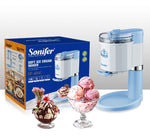 Sonifer SF-6541 Household Ice Cream Maker 1000ml Capacity 25min Fast Making Detachable Bowl Visual Window