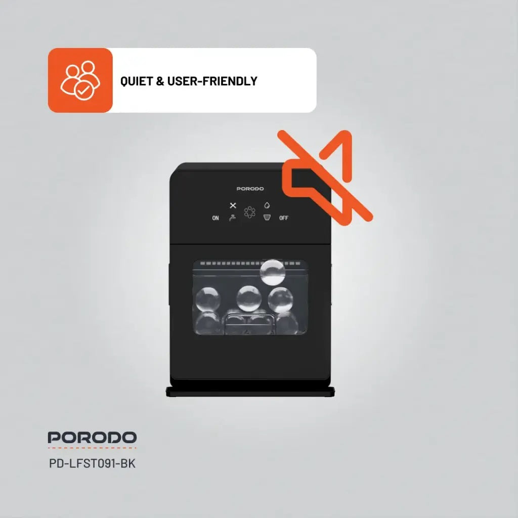 Porodo Lifestyle Sphere Ice Machine - Black