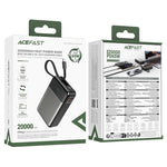 Fast Charge Power Bank For Laptop, Tablet And Phone Pd65w 20000mah - Acefast M21