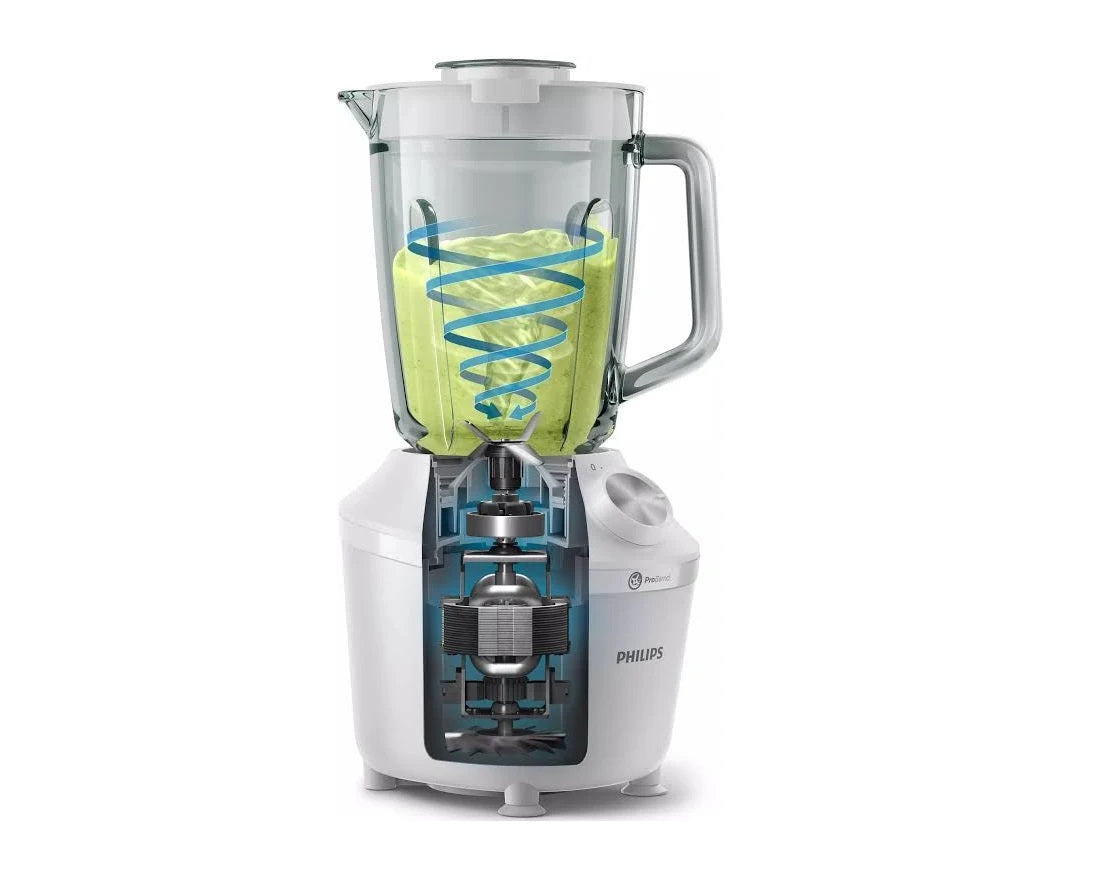 Philips 3000 Series Blender, 450W, 1.9 L, Plastic Jar, Extra Mill, White, HR2041/10