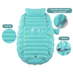 Leedsooy Inflatable Baby Bathtub 12001 Blue with Free Air Pump – Foldable Non-Slip Portable Baby Bath Tub (0–3 Years)