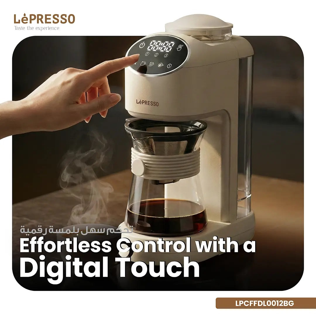 Lepresso Drip Lab Grind & Brew Automatic Coffee Machine - Beige