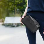 Porodo Lifestyle MagSafe Travel Organizer Pouch with Phone Holder - Black 0352