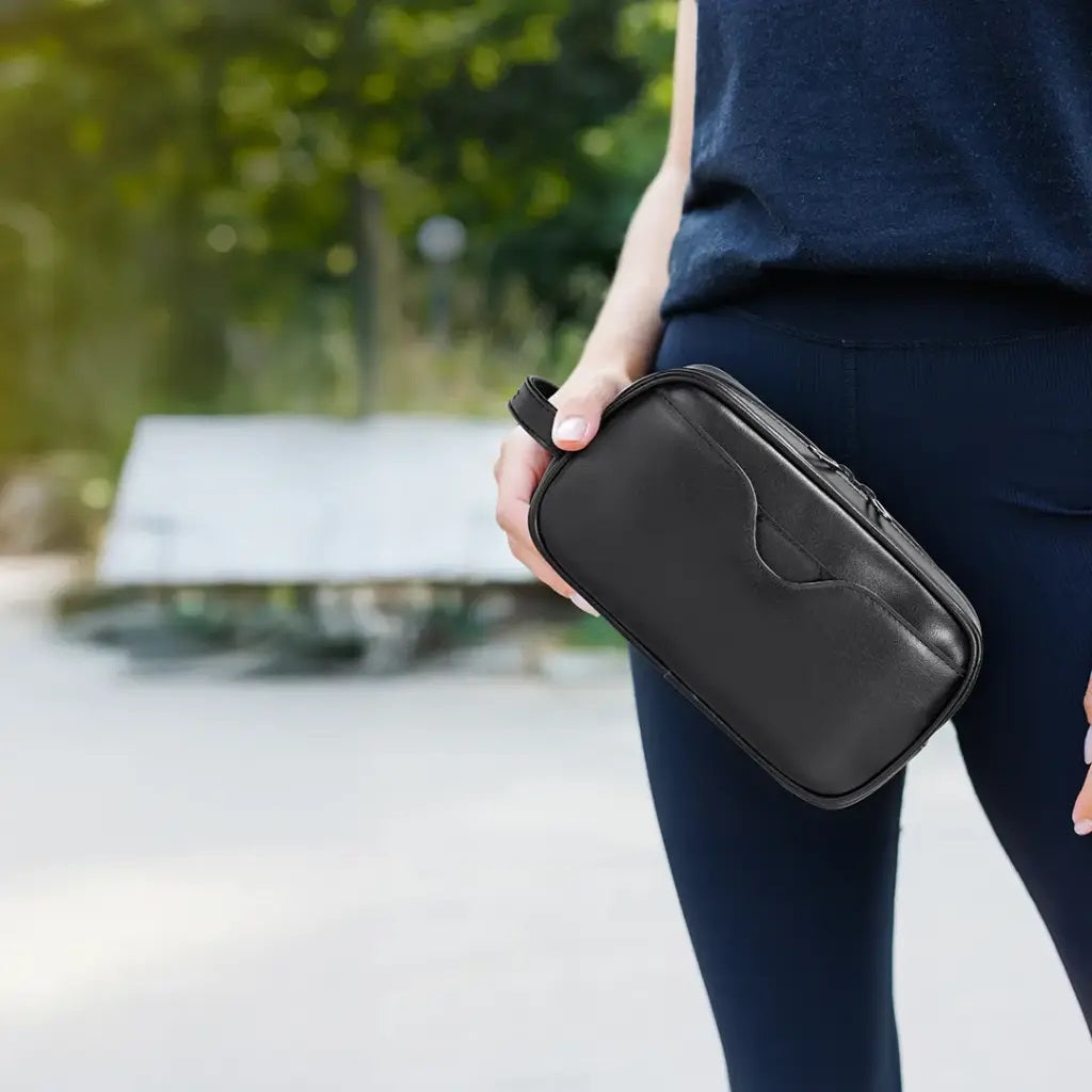 Porodo Lifestyle MagSafe Travel Organizer Pouch with Phone Holder - Black 0352
