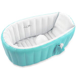 Leedsooy Inflatable Baby Bathtub 12001 Blue with Free Air Pump – Foldable Non-Slip Portable Baby Bath Tub (0–3 Years)