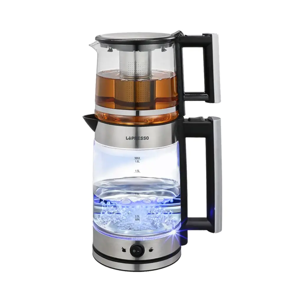 Lepresso Turkish Tea Glass Kettle Black