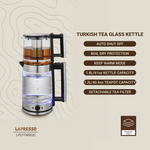 Lepresso Turkish Tea Glass Kettle Black